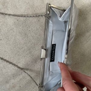 Silver handbag Gunne Sax